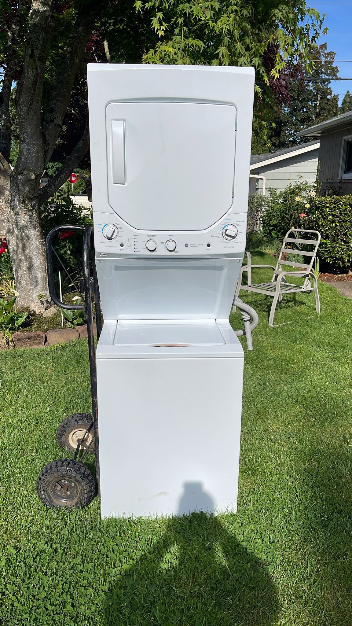 Major household appliance prepared for pickup through Free Reliable Appliance Pickup