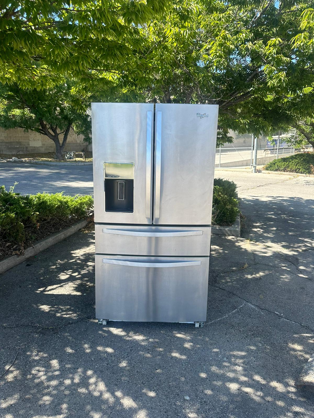 Major household appliance prepared for pickup through the California appliance request network