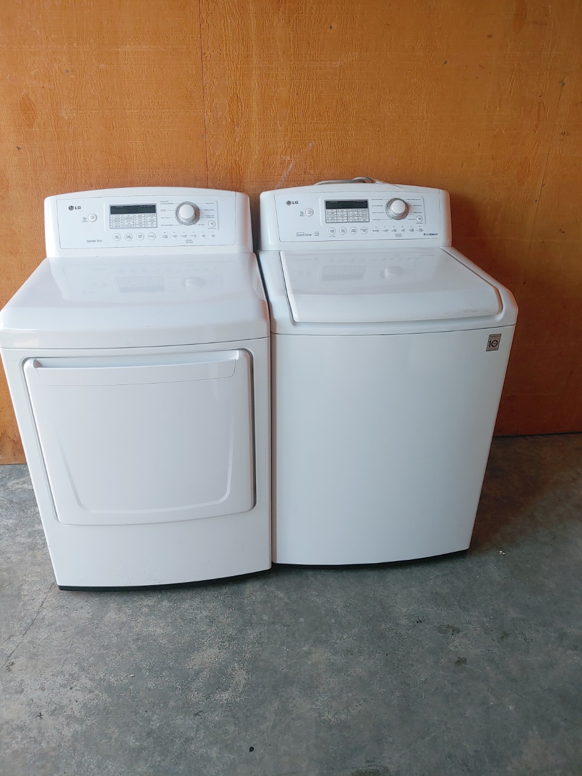 Real washer and dryer set from Free Reliable Appliance Pickup inventory