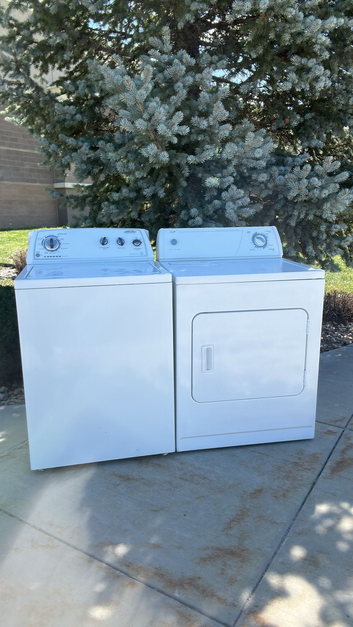 Real full-resolution washer and dryer set from our appliance work for Pasadena pickup