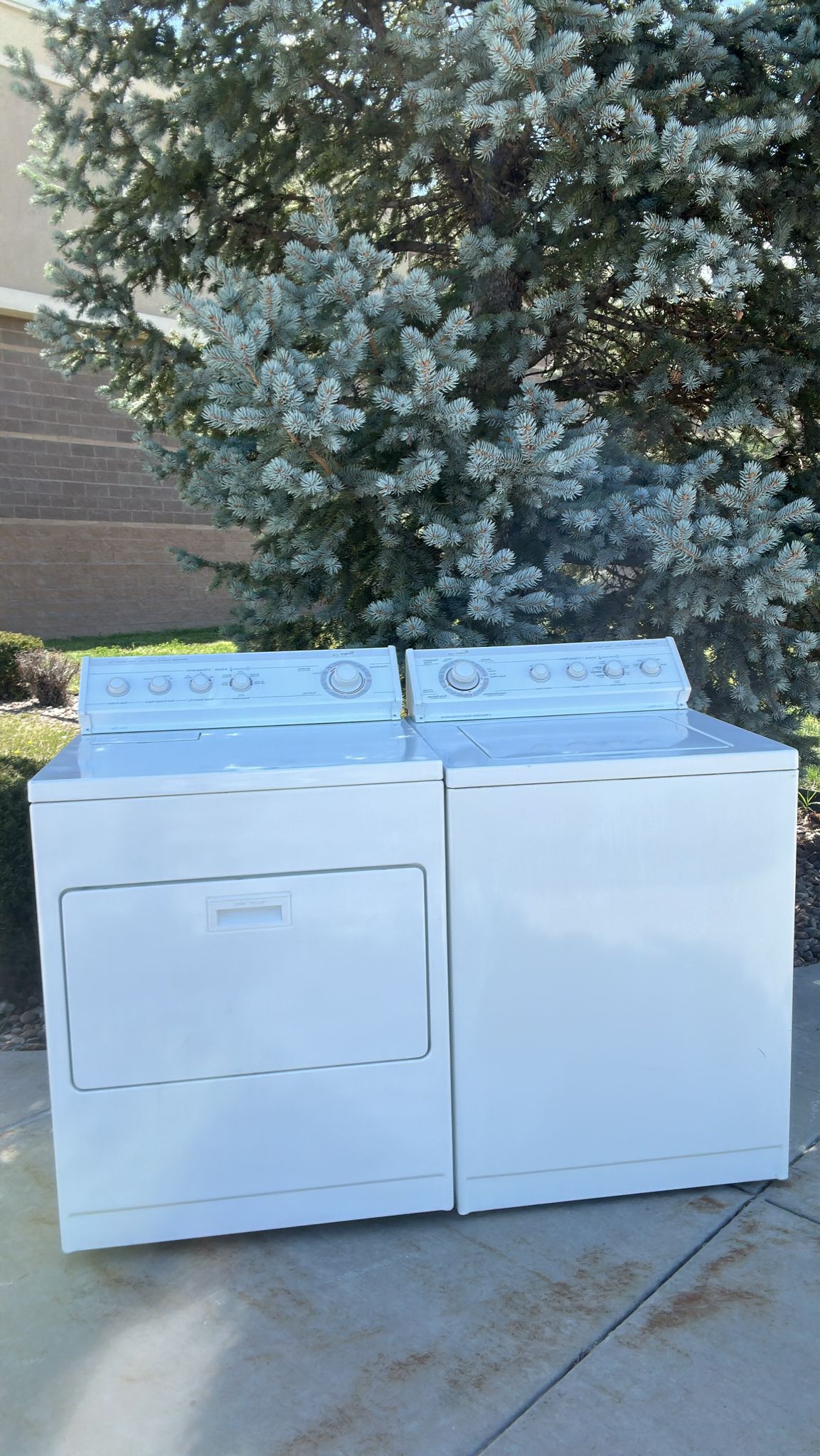 Real washer and dryer set for pickup in Los Angeles County