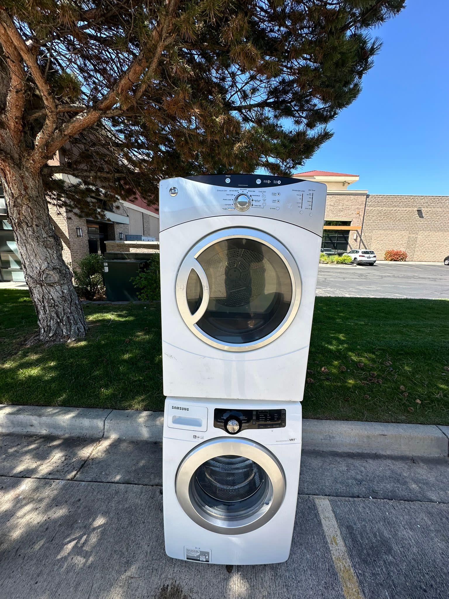 Real full-resolution washer and dryer set from our appliance work for Covina pickup