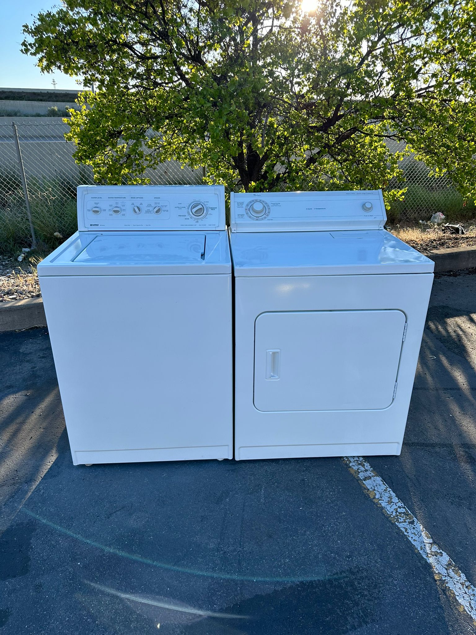 Real full-resolution washer and dryer set from our appliance work for Duarte pickup