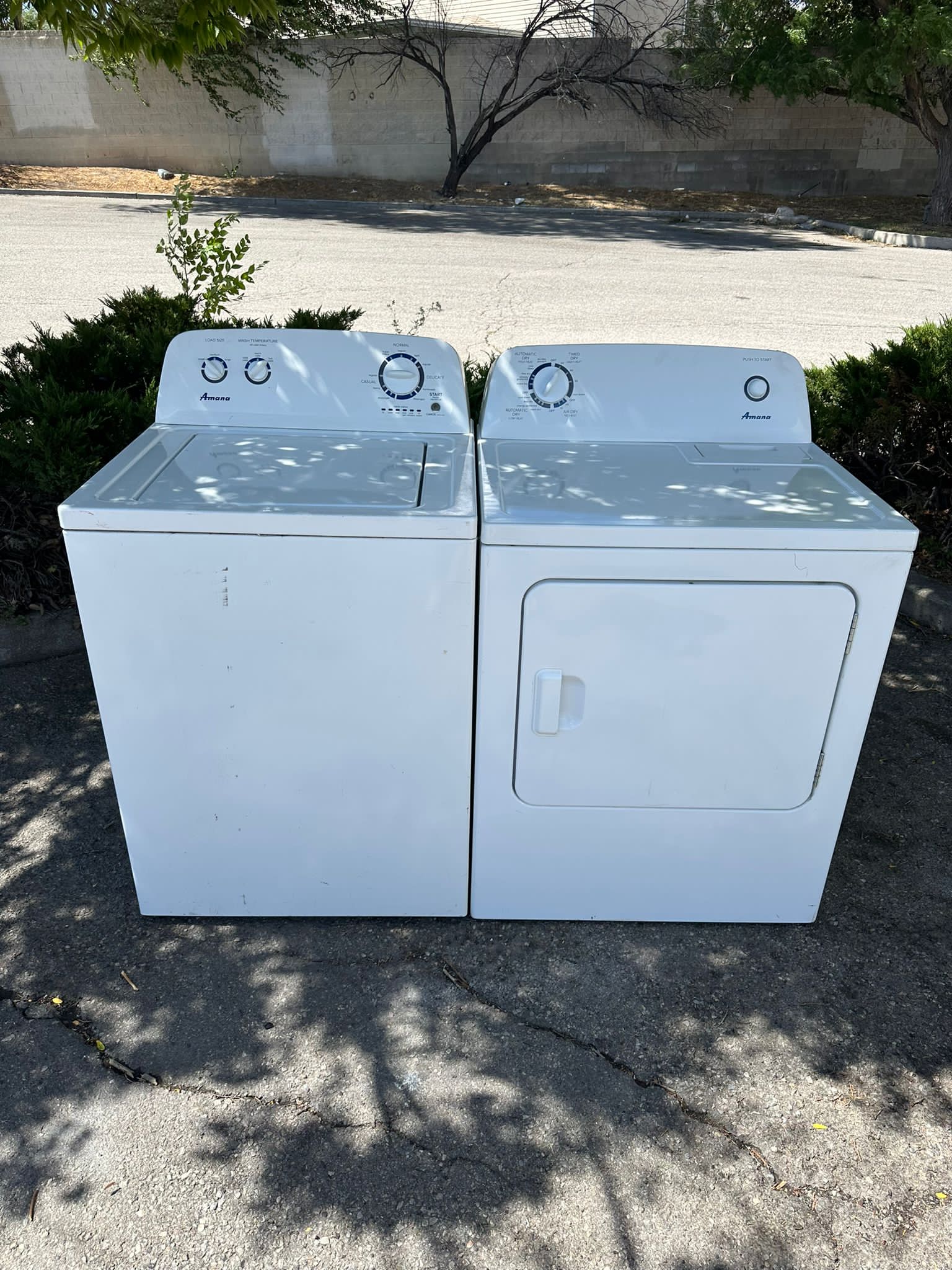 Real full-resolution washer and dryer set from our appliance work for Glendora pickup
