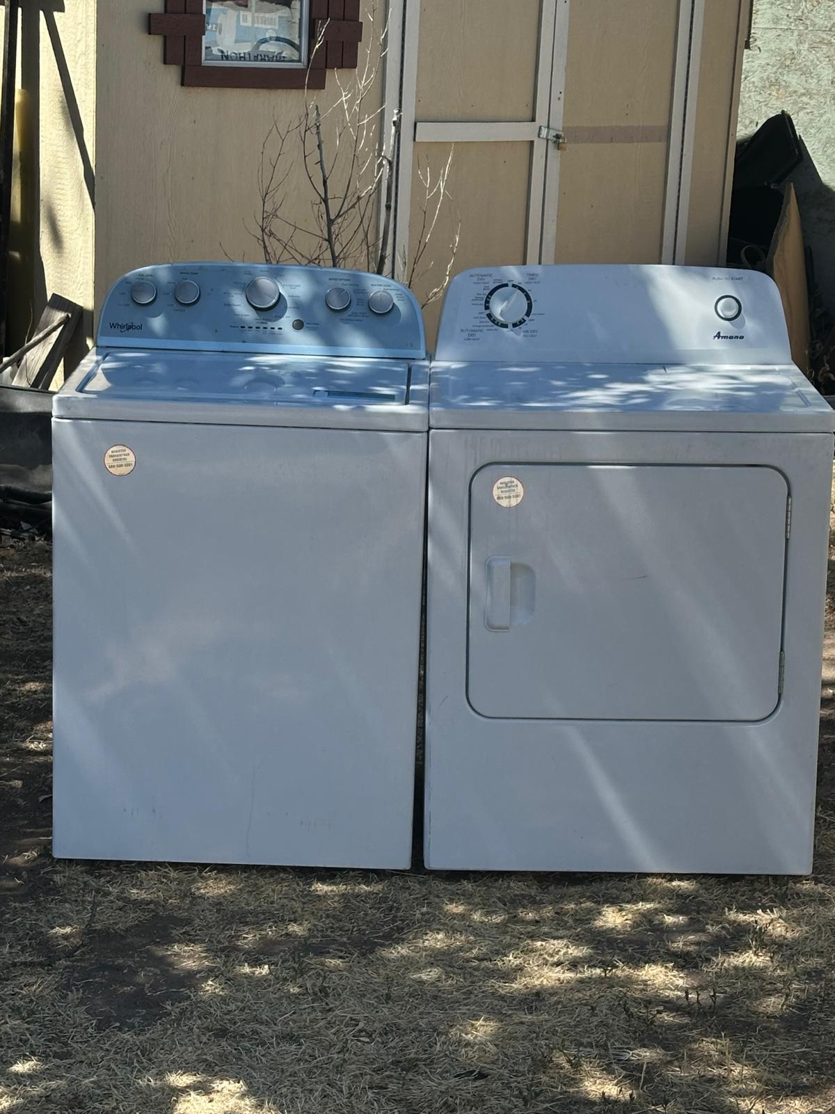Real full-resolution washer and dryer set from our appliance work for Ontario pickup