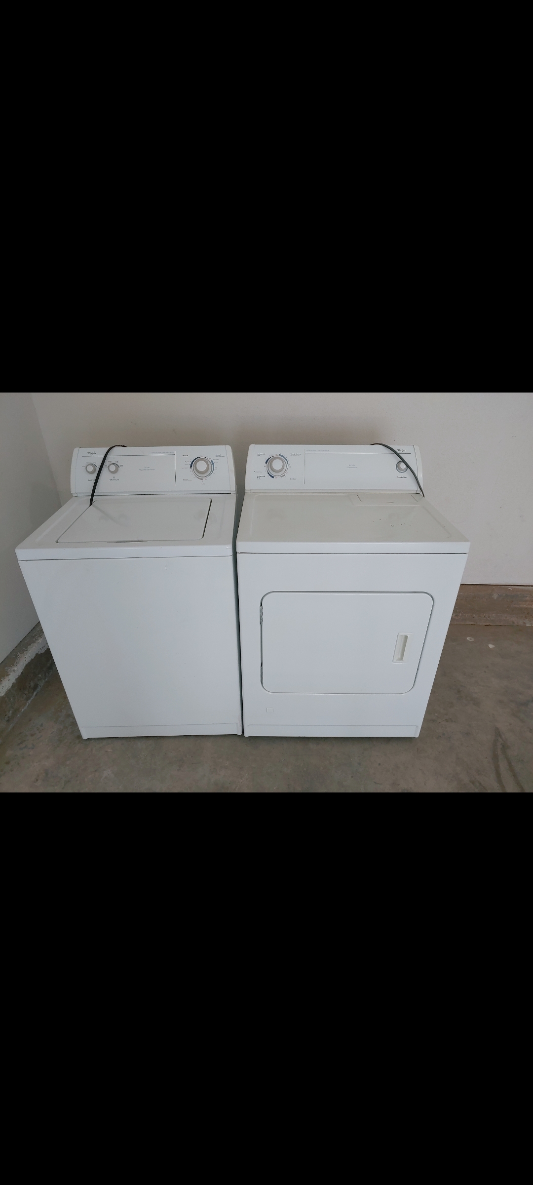 Real full-resolution washer and dryer set from our appliance work for Newport Beach pickup