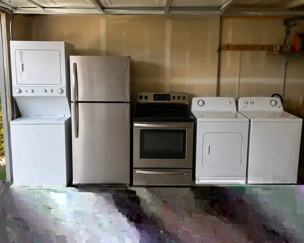 Washer, dryer, refrigerator and stove for appliance pickup in the Inland Empire, California